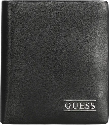 GUESS New Boston Small Billfold Coin Wallet Schwarz in schwarz von GUESS