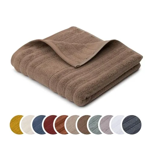 liebling Handtuch Luxus Bio Baumwolle, Serie Marseille, 770 gr. / m², 50 x 100 cm, Ökotex, 60 Grad, saugstark, schnelltrocknend, Farbe: Stein