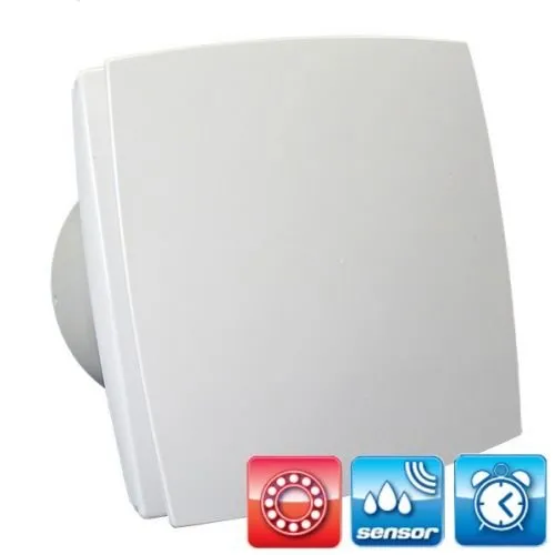 Badlüfter mit Nachlauf, Kugellager und Hygrostat | Dalap 125 BFZW