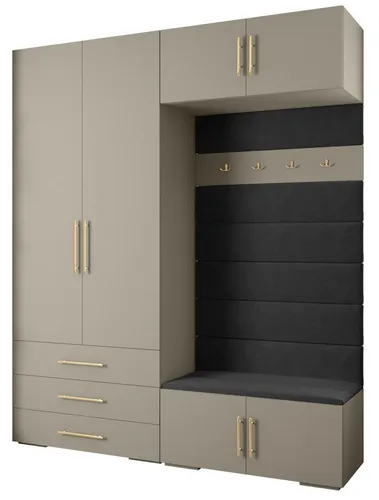 ABIKS MÖBEL Kompaktgarderobe INOVA 3 SATZ 12 – Elegante Aufbewahrungslösung - Stilvolle Kompaktgarderobe für optimale Organisation. Robuste Materialien und modernes Design machen sie zur idealen Wahl für jeden Raum. Genießen Sie einfachen Zusammenbau und viel Stauraum für Kleidung und Accessoires.