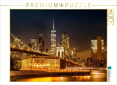 CALVENDO Puzzle Malerische Manhattan Impression aus Brooklyn | 2000 Teile Lege-G