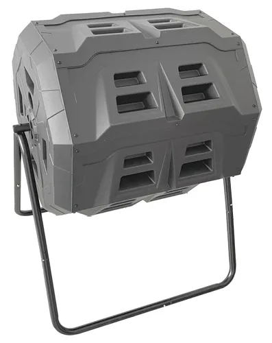 Trommelkomposter TK-160 in schwarz von GARDINGER