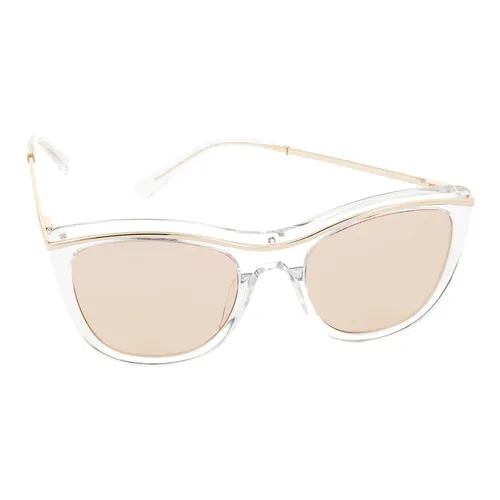 Liebeskind Berlin Sonnenbrille 10789-00210 - Elegante Damen-Sonnenbrille mit transparentem Glanz und goldenen Akzenten, 100% UVA & UVB Schutz, ideal für stilbewusste Frauen.