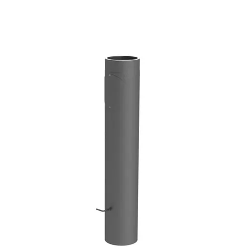 Isoliertes Ofenrohr 1000mm mit Drosselklappe & Tür | grau | Ø150mm - Hochwertiges Jeremias Längenelement mit Drosselklappe und Tür, ideal für effiziente Heizsysteme. Keramisch isoliert für optimale Wärmeleitung.