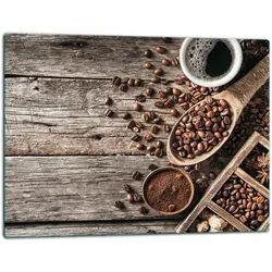 Glasschild Schneidebrett 52x40 – Modernes Küchendesign