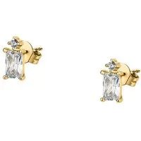 Valeria Ohrstecker 89076145 aus recyceltem 925er Silber - Ohrringe für Damen, nachhaltig aus recyceltem 925er Silber und in elegantem Gelbgold-Finish.