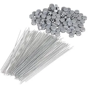 HMF Plombenset 45200 Kunststoff, 100 8mm-Plomben und 100 100mm-Drähte