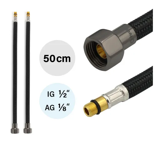 TUCAI Flexschlauch 2x Flexschlauch DN8 IG 1/2