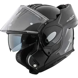 Bogotto FS-X600 Klapphelm, schwarz, Größe M - Motorradhelm mit ECE 22.06 Zertifizierung, ABS Schale und Ratschenverschluss für optimale Sicherheit und Komfort beim Fahren.