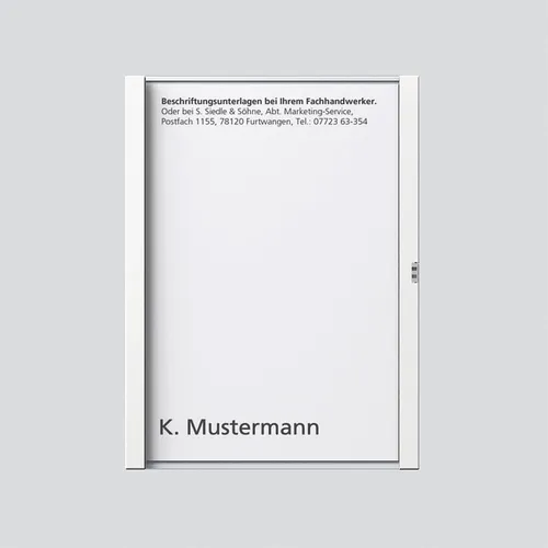 Siedle 029786 Namensschild, weiß von Siedle