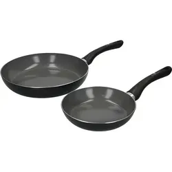 MasterClass Can-to-Pan Bratpfannen-Set 20 und 28 cm - Universalpfannen aus 70% recyceltem Aluminium mit kratzfester Antihaftbeschichtung. Ideal für gesunde, kalorienarme Gerichte und für alle Herdarten geeignet.