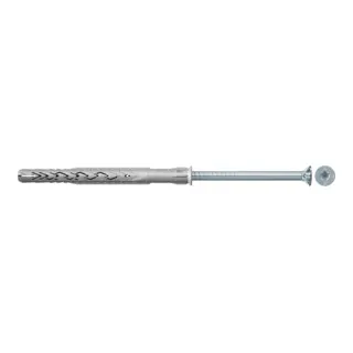 fischer Langschaftdübel SXRL-T 14X140 T, 50 Stück - Vielseitig und stark - Langschaftdübel für optimale Haltewerte in Loch- und Vollbaustoffen, ideal für Fassadenkonstruktionen ohne Wandhalter. Sicherer Halt durch spezielle Geometrie und zwei Spreizzonen.