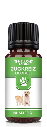 Hello Animal® Juckreiz Kügelchen für Hund und Katze - Hautpflege für Hunde und Katzen: Natürliche Kügelchen zur Beruhigung von Juckreiz und Hautirritationen, einfach zu verabreichen und ideal für das Wohlbefinden Ihres Haustieres.