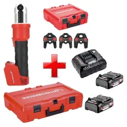 Rothenberger ROMAX NANO Pressmaschine 18 V CAS mit 2 Akkus und Lader