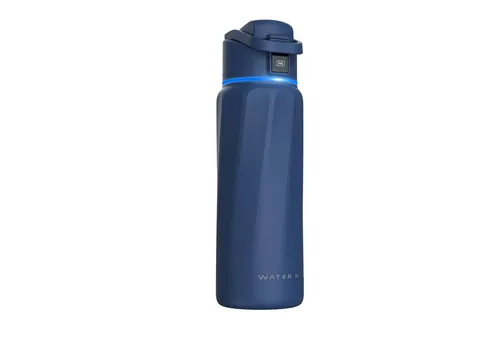 WaterH Trinkflasche smart trinkflasche - 946ml - mit app, Aluminuim Blau