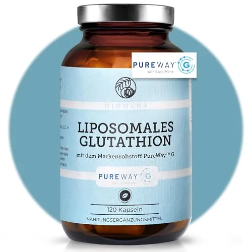 QIDOSHA® Glutathion liposomal - Hochwertige Kapseln mit PureWay™ G - Erleben Sie die Vorteile von liposomalem Glutathion in Premium-Qualität. Jede Charge wird laborgeprüft und in nachhaltigen Apothekergläsern geliefert. Ideal für eine langanhaltende Versorgung.
