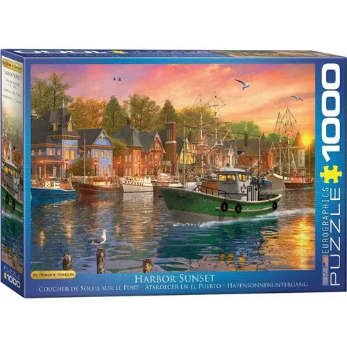EUROGRAPHICS Puzzle Sonnenuntergang im Hafen 1000 Teile