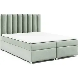 Trinity K-10 Boxspringbett, Mintgrün, 140x200 cm in grün von Best For Home