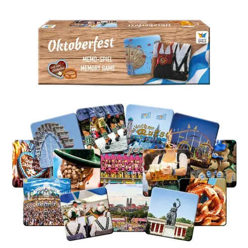 Starnberger Spiele - Oktoberfest ™ Memospiel - Gesellschaftsspiel für 2-6 Spieler ab 6 Jahren, fördert Gedächtnis und Konzentration mit 36 abwechslungsreichen Bildpaaren. Ideal als Geschenk für Wiesn-Fans!