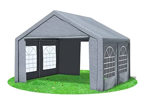 Stabilezelte 4x4m Partyzelt, Classic PRO PE GRAU von Stabilezelte