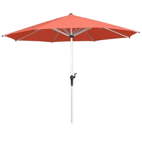 anndora 3m Aluminium Sonnenschirm terracotta orange in orange von anndora