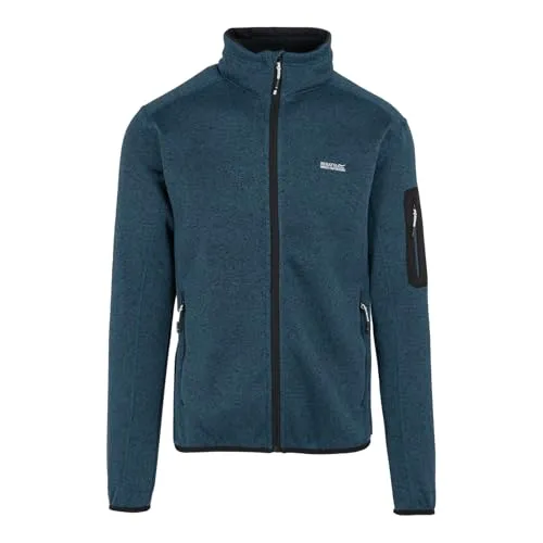 Regatta Herren Jacke Outdoorjacke Fleecejacke Newhill, Farbe:Dunkelblau, Artikel:-ZV7 Moonlight Denim, Größe:2XL