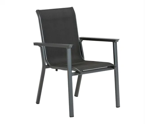 Dehner Gartenstuhl Cleveland Niederlehner, stapelbar, modern und komfortabel - Erleben Sie entspanntes Sitzen mit dem Dehner Gartenstuhl Cleveland. Sein stabiles Aluminium-Gestell und das anpassungsfähige Textilene-Gewebe bieten hohen Komfort und Langlebigkeit. Ideal für Garten und Terrasse!
