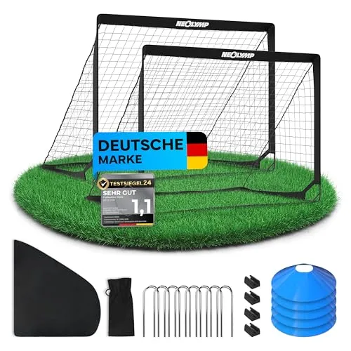 NEOLYMP Fußballtor Kinder Set – Faltbare Tore für Garten & Outdoor