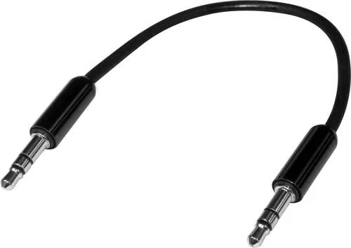 SpeaKa Professional SP-7870496 Klinke Audio Anschlusskabel [1x Klinkenstecker 3.5mm - 1x Klinkenstecker 3.5 mm] 10.00cm Schwarz
