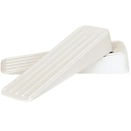 Mario10 Premium Türkeil aus Gummi für Drinnen und Draußen, Rutschfeste Türstopper für Boden, Mehrere Oberflächen, Robuste Türhalter zum Offenbleiben, 2 Stück (Weiß)