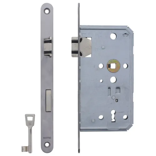 ToniTec Einsteckschloss mit Flüsterfalle BB Buntbart rechts Zimmertürschloss