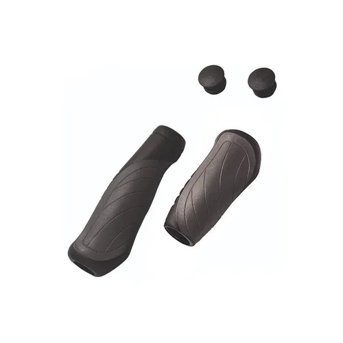 Humpert Griffe Ohio 135/92mm Paar schwarz grau Fahrrad