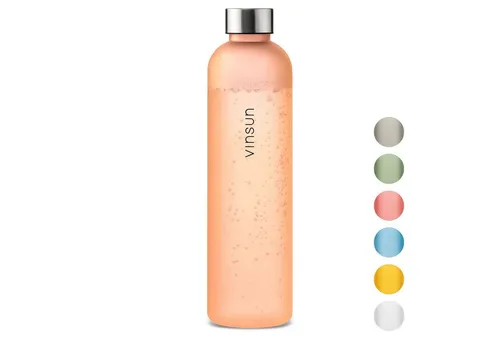 Vinsun Trinkflasche Tritan Wasserflasche 1L, Sportflasche Kohlensäure geeignet & BPA frei, Auslaufsicher, bruchsicher, geruchs- und geschmacksneutral
