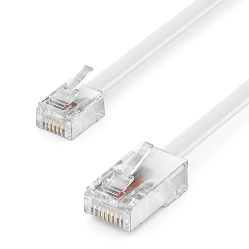 15m Telefonkabel RJ11 auf RJ45 DSL Router Modem Splitter FAX Kabel Modularkabel