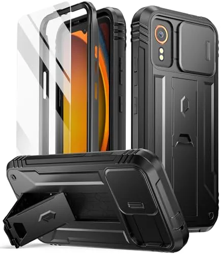 Poetic Revolution Hülle für Galaxy Xcover 7 5G – Robuste Schutzhülle mit Schiebe-Kameraabdeckung
