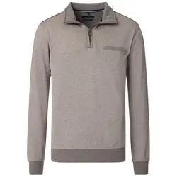CASAMODA Sweattroyer Uni - Pullover für Herren, aus hochwertiger Baumwolle mit normaler Passform und praktischer Brusttasche, ideal für lässige Outfits.