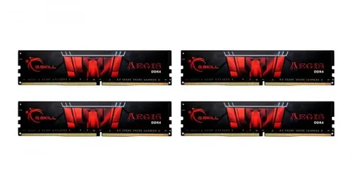 G.Skill AEGIS - DDR4 32 GB Kit (4 x 8 GB) - Arbeitsspeicher für PC und Server, bietet hohe Leistung mit 3200 MHz Taktfrequenz und niedriger CAS Latenz von 16 für flüssiges Multitasking und Gaming.