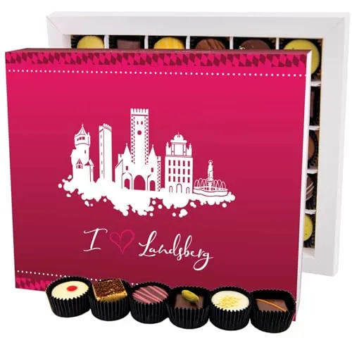 Hallingers Genuss Manufaktur Pralinen Geschenk – ohne Alkohol, handgemacht aus Premium Edelkakao, edle Geschenkbox