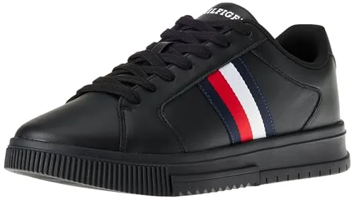 Tommy Hilfiger Herren Cupsole Sneaker Schuhe, (Black), 44