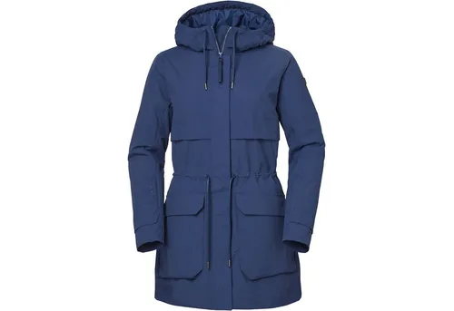Helly Hansen Damen W Boyne Ins Parka 2.0 – Ozean, Größe L - Stylischer Damenparka mit hochwertiger Isolierung und verstellbarer Taille. Ideal für kalte Tage, bietet er Komfort und Bewegungsfreiheit.
