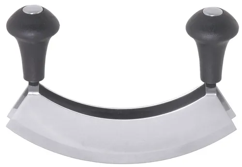 Doppel-Wiegemesser, zweischneidig, Griffe aus Polyethylen, 17,5 cm Länge