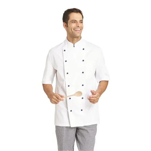 Kochjacke Unisex weiß 12/5560/01, Größe 58 - Arbeits- & Schutzkleidung, hochwertige Kochjacke aus strapazierfähigem Material für höchsten Tragekomfort und professionelle Ansprüche.
