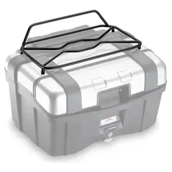 GIVI Trekker TRK33/TRK46 Gepäckgitter - Motorradzubehör mit leicht zu montierender Montage auf dem Kofferdeckel und langer Ausführung für zusätzlichen Stauraum.