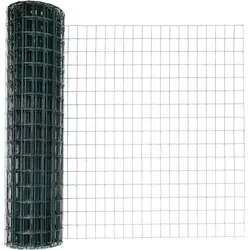 vidaXL Zaun mit Pfosten Grün 1.4 x 10 m Stahl - Gartenzäune: Moderner und stabiler Zaun aus hochwertigem Stahl, pulverbeschichtet für Wetterbeständigkeit und lange Lebensdauer. Ideal für Gärten und Terrassen, bietet Sicherheit und stilvolles Design.