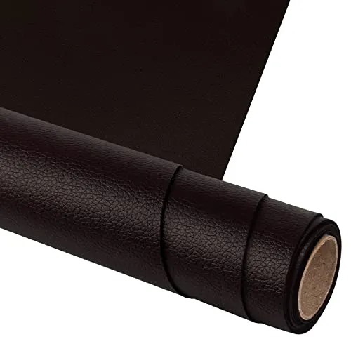 Leder Patch Selbstklebend 150 X 40 cm, Reparatur Patch PU Lederreparaturband für Sofas, Handtaschen, Jacken, Autositze, Möbel - Dunkelbraun