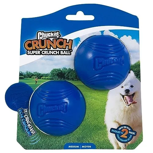 Chuckit! Crunch Ball Hundespielzeug, mittelgroß, 2 Stück