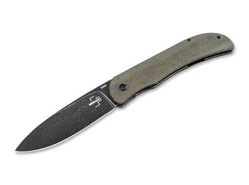 Böker Plus Exskelibur I Framelock Micarta Taschenmesser - Hochwertiges Taschenmesser mit Framelock-Mechanismus und elegantem Micarta-Griff, perfekt für Outdoor-Abenteuer und den täglichen Gebrauch.