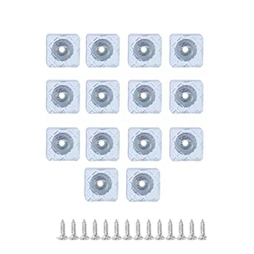 Stücke Blau Gummifußmatten, 30X30mm schwarzes Quadrat mit Schraubpuffer Anti-Rutsch Gummifüßen, verwendet für Möbel, Tische und Stühle 14