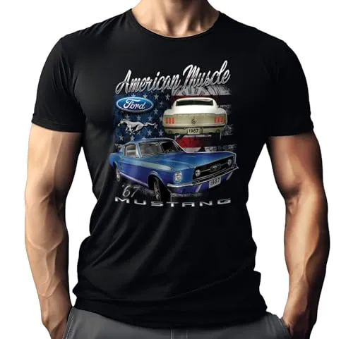 Herren T-Shirt für US-Car Ford Mustang Fahrer und Fans - Original Ford Lizenz