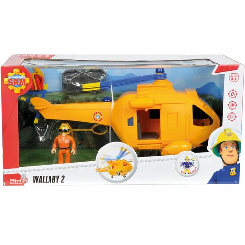Feuerwehrmann Sam Hubschrauber Wallaby II mit Figur